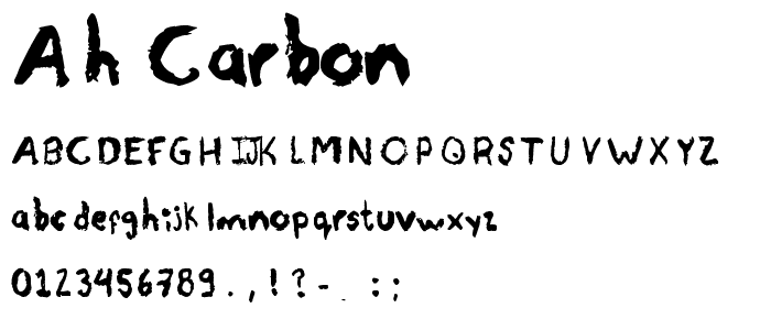 Ah Carbon_ font